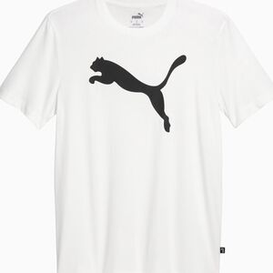 Puma White Tee with Black Logo